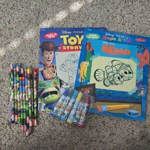 Pixar Sketch Books And Coloring Pencil/marker